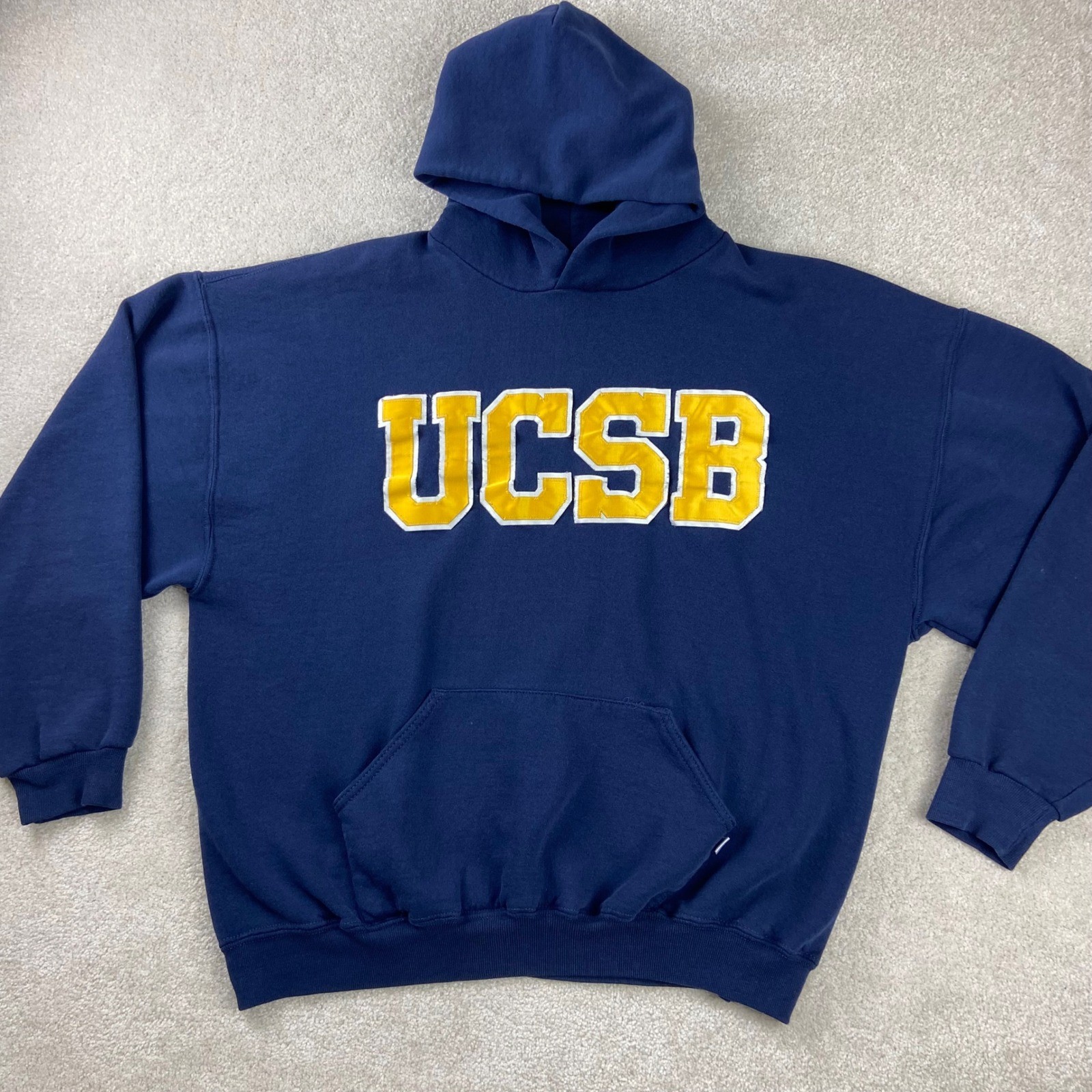 Russell Athletic Hoodie Mens XXL Navy Blue UCSB University Pullover Sweatshirt