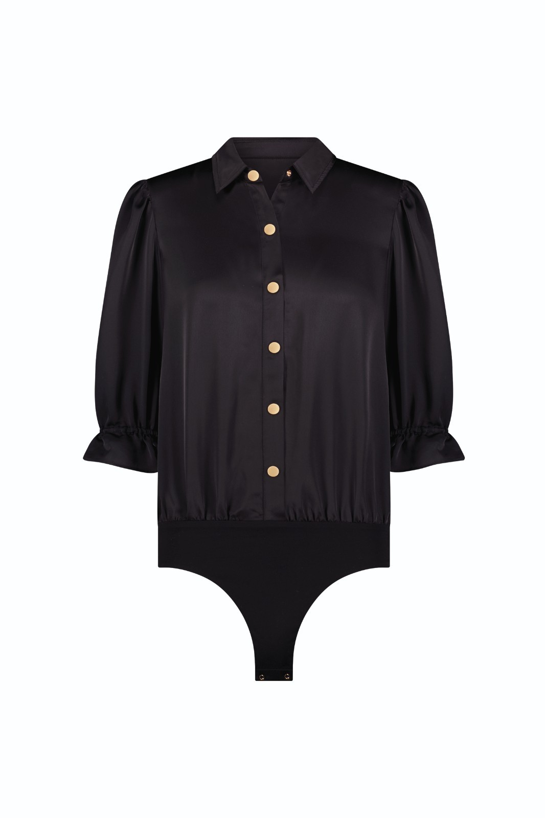 Monroe Silky Bodysuit – Black, White THE NOLI SHOP