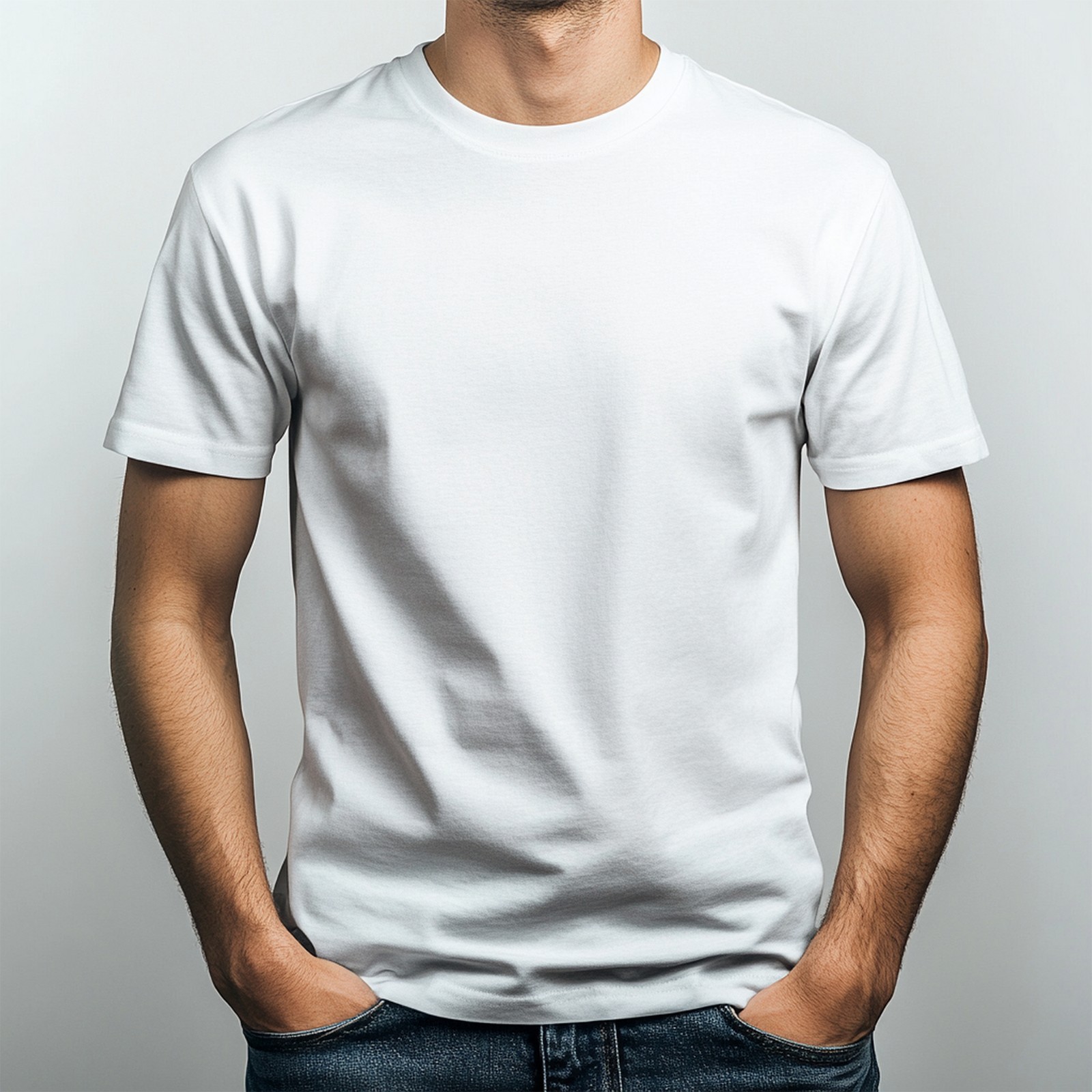 5 PACK PLAIN WHITE MENS HEAVY COTTON 2X, 3X, 4X SHORT SLEEVE T SHIRT BIG & TALL