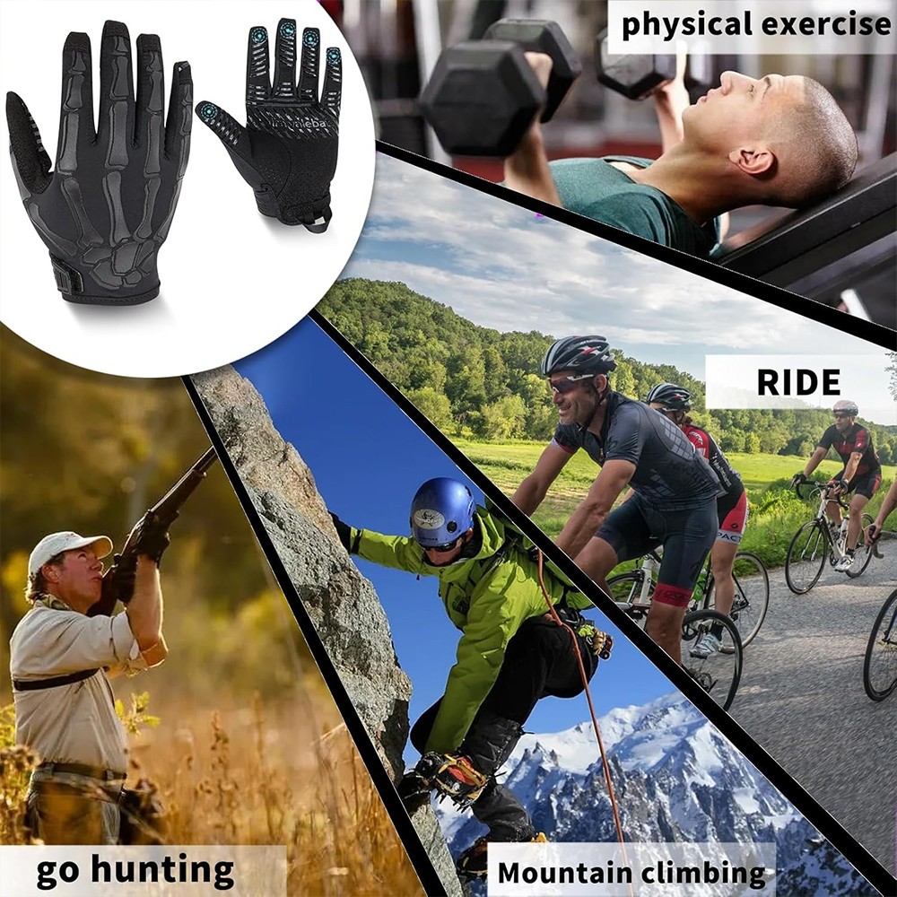 Tactical Skeleton Bone Gloves Military Men Hunting Cycling Shooting Work Gloves
