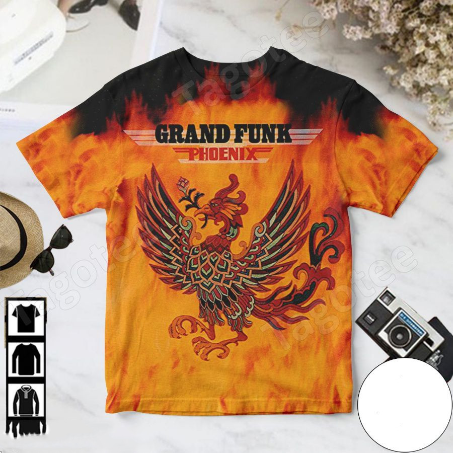 Grand Funk Railroad Phoenix Album All Over Print 3D Shirt For Men S-5XL SE1902