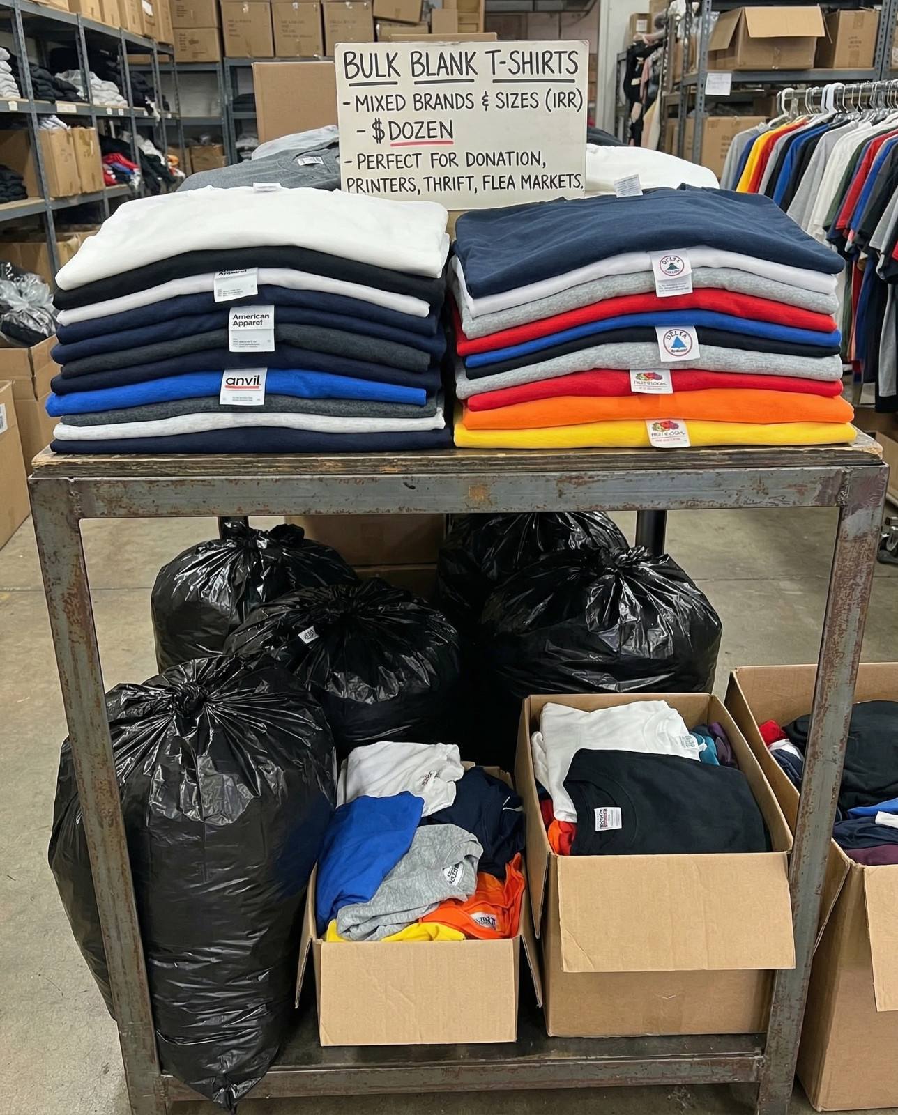 Bulk Lot 12 PCS Irregular T-Shirts 2XL