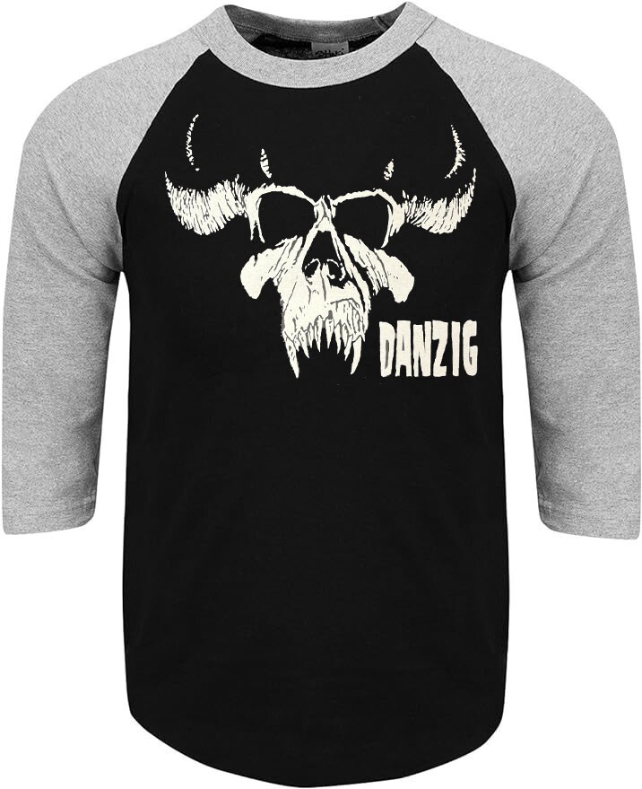 DANZIG PUNK ROCK SHIRT RAGLAN 3/4 SLEEVE (Multiple Variations)