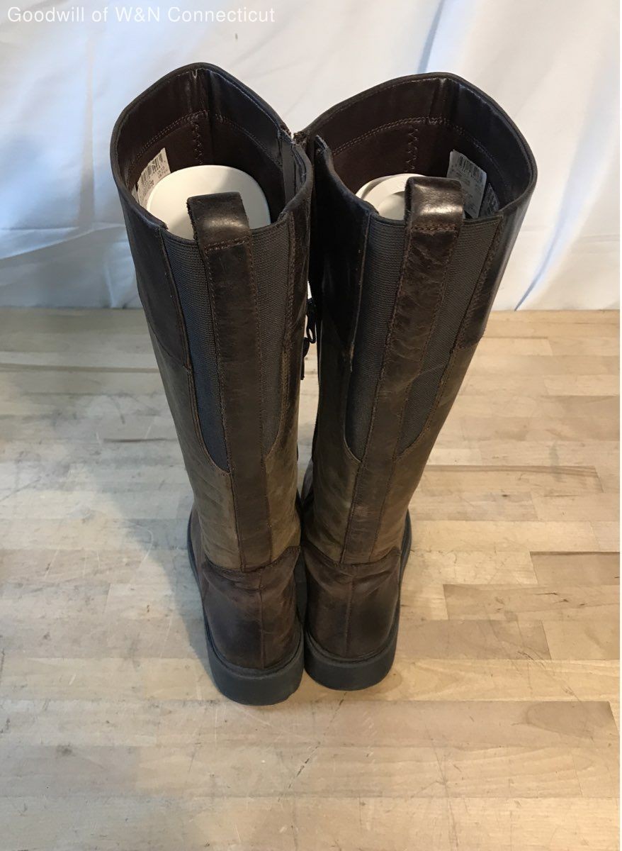 Clarks Orinoco 2 Hi Dark Brown Leather Knee High Riding Boots Women’s Size 7.5