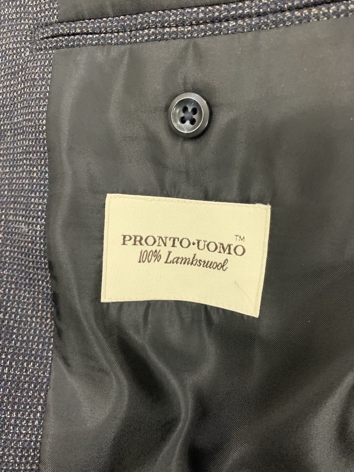Pronto Uomo Suit Jacket 100% Wool 40R