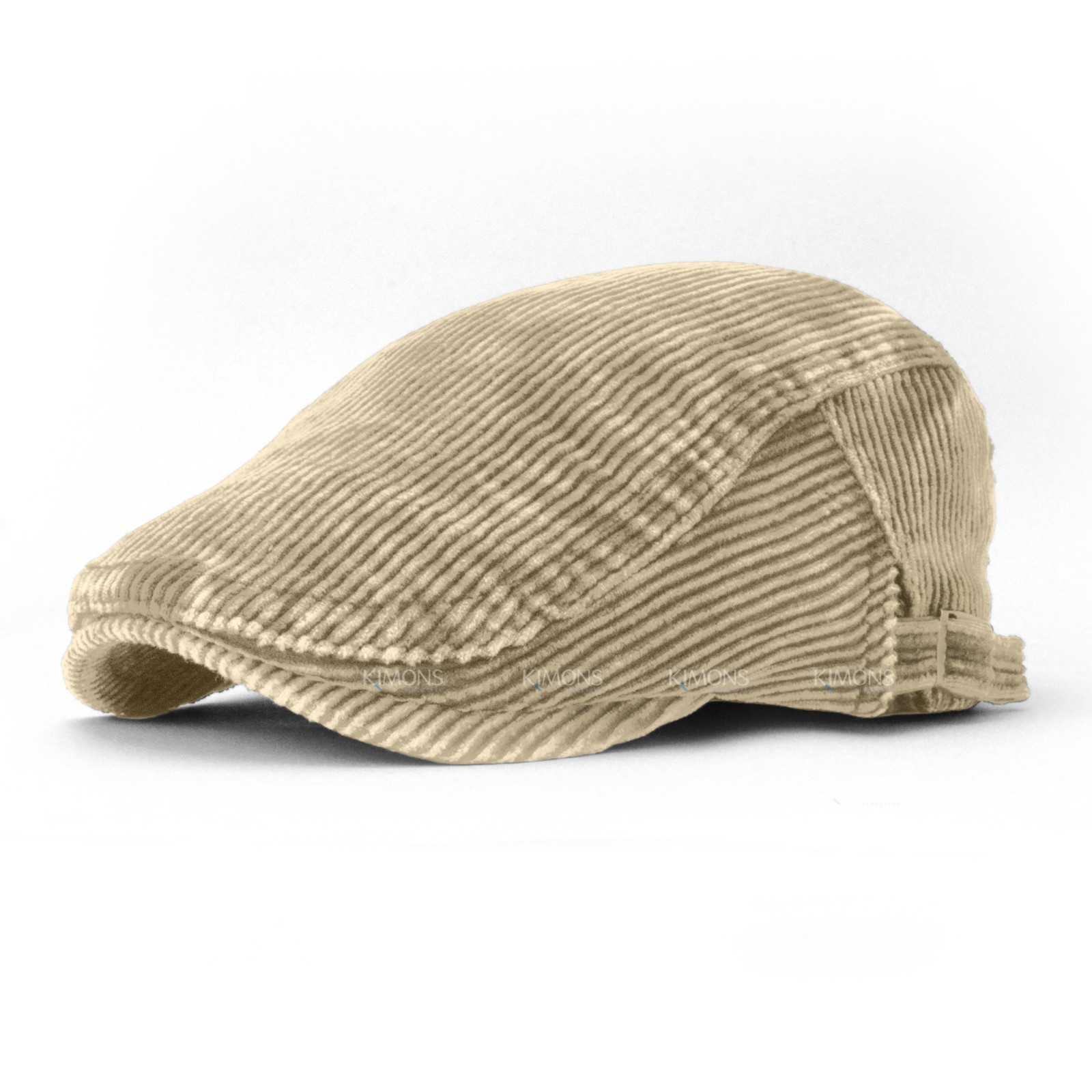 Premium Ribbed Corduroy Flat Cap Men’s Ivy Hat Vintage Gatsby Newsboy Golf Hat