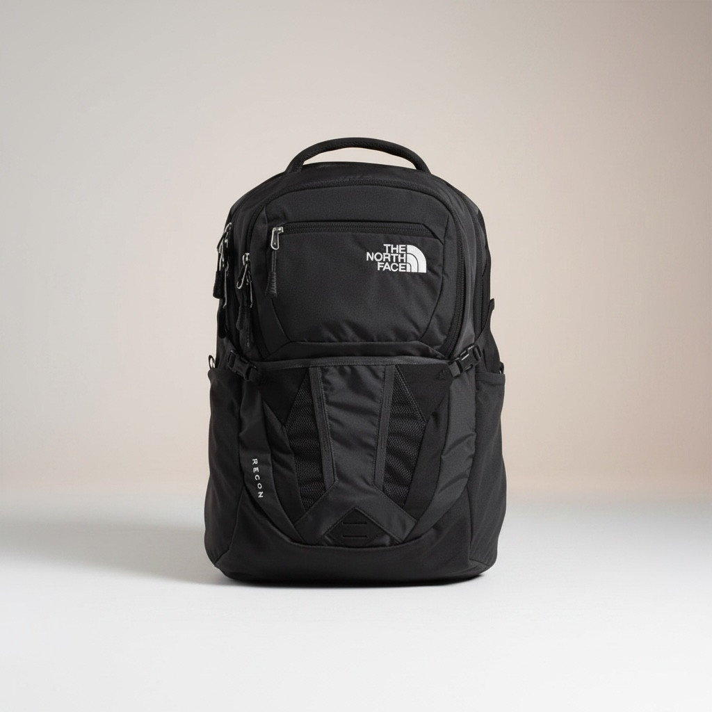 The North Face Recon Backpack Black 30L ,15 Laptop School Travel Hiking Bag NWT