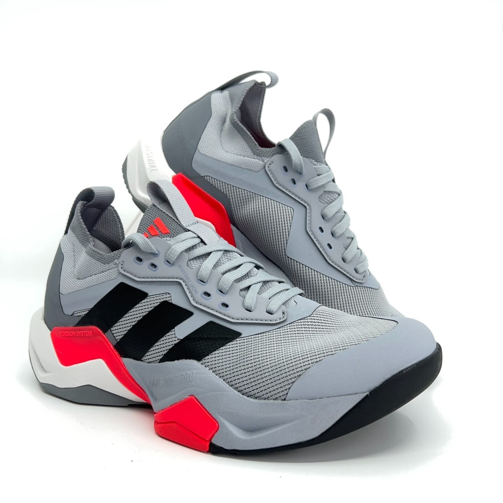 adidas Rapidmove Advance 2 Men 8.5 Halo Silver Black Lucid Red Shoes