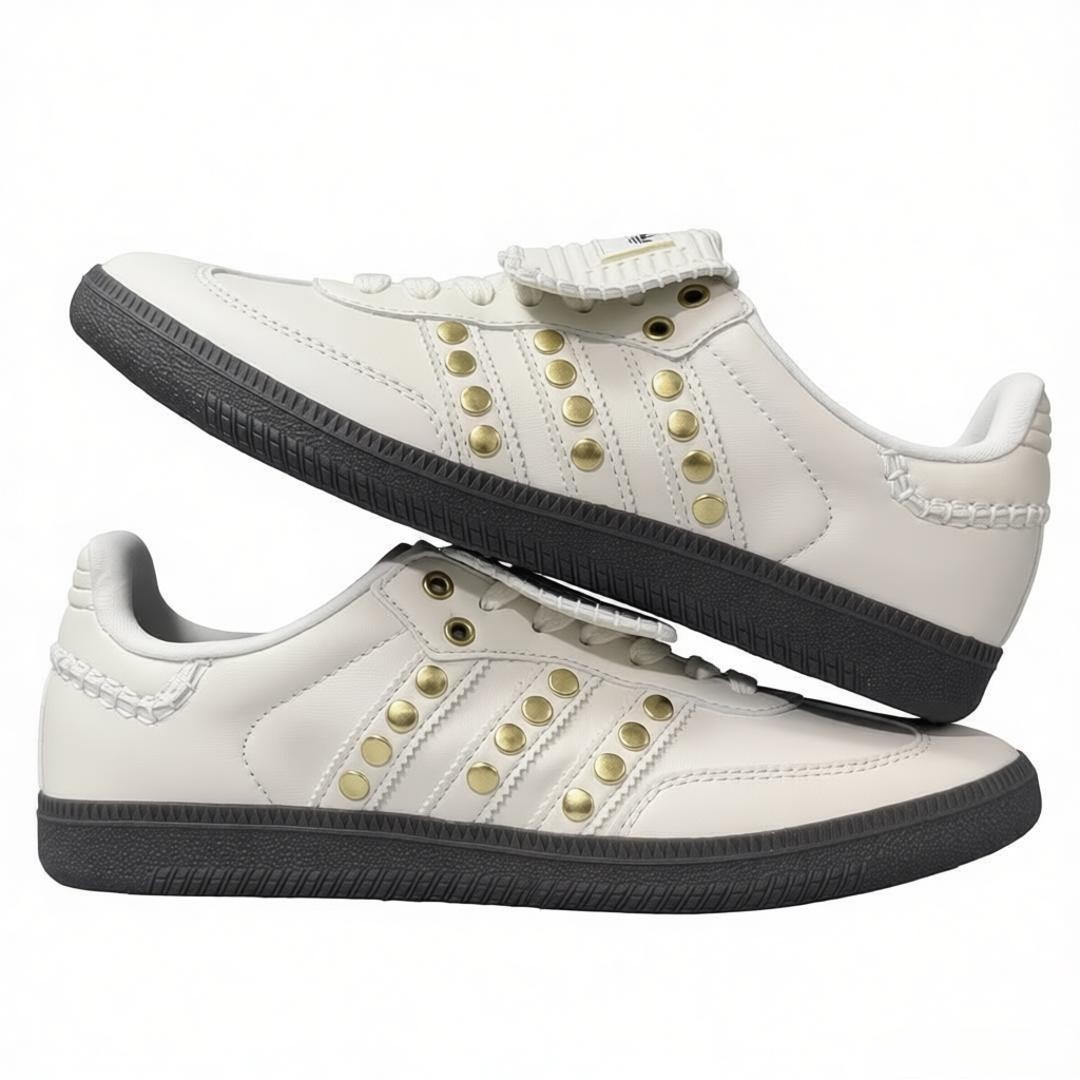 Wales Bonner × adidas Samba Studded Cream White IG 4304 New With Box