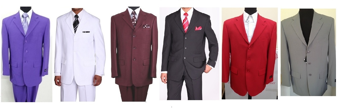 Men’s Basic Single Breast 3 Button Work Suit with Pants Fortino Landi 802P