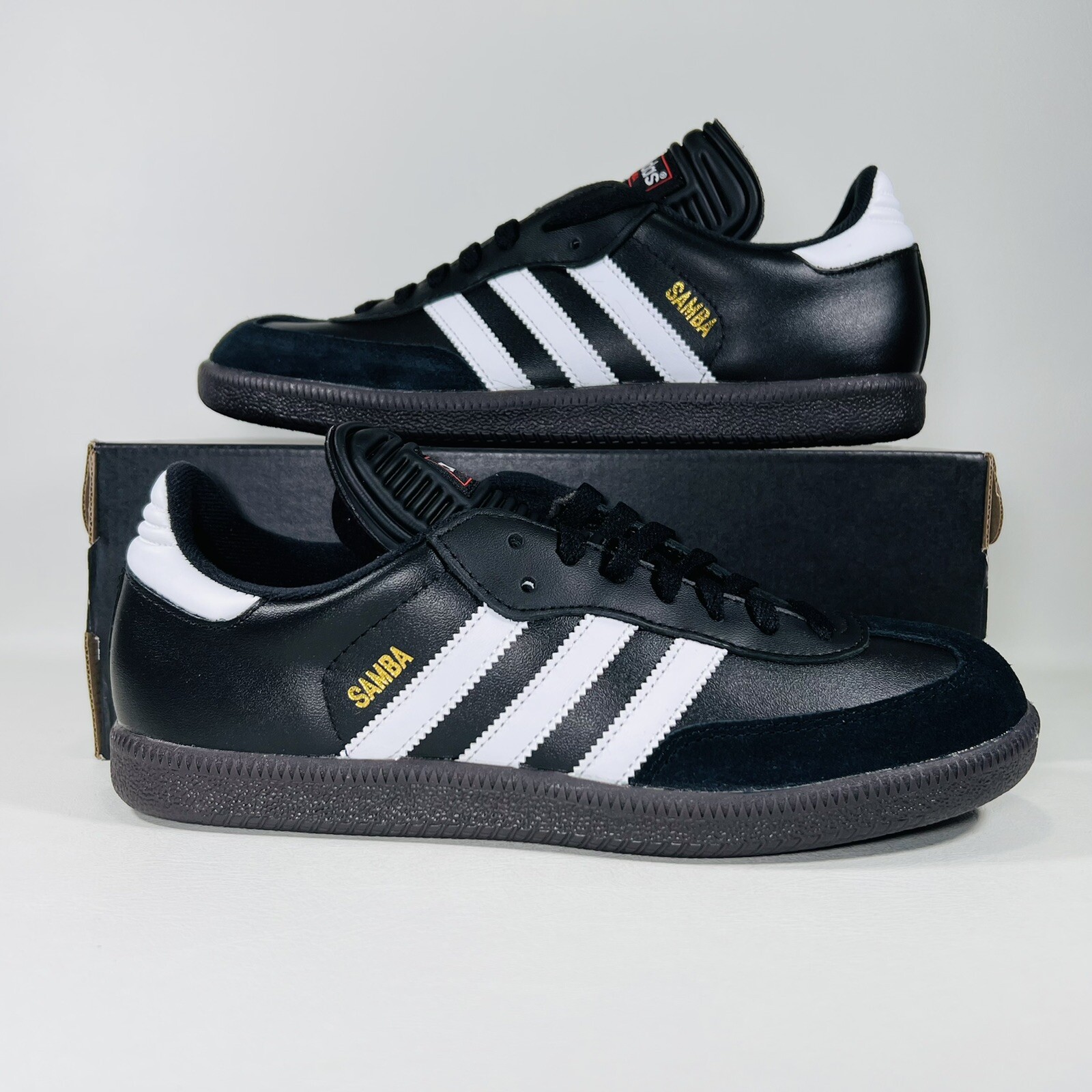 Adidas Samba Classic Men’s Shoes Athletic Sneakers Core Black White 034563- New