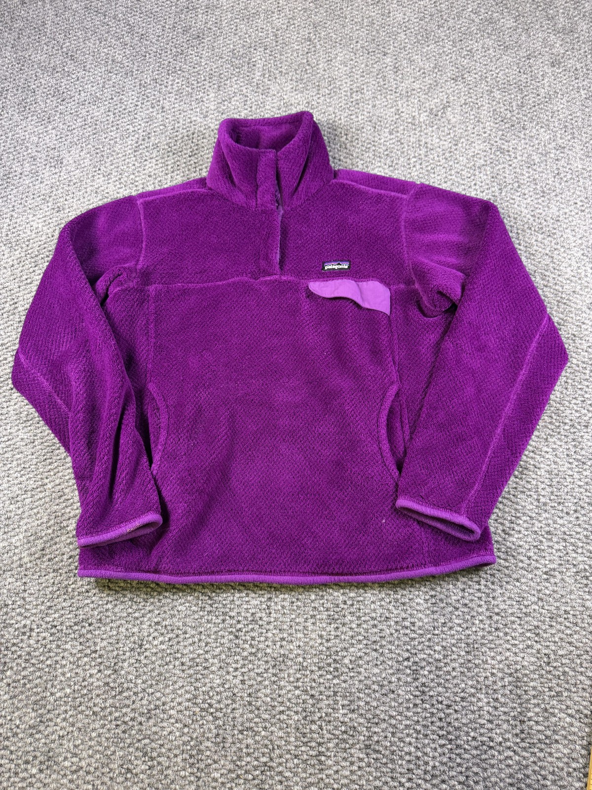 Patagonia Snap-T Fleece Jacket Womens Medium Purple Pullover Warm