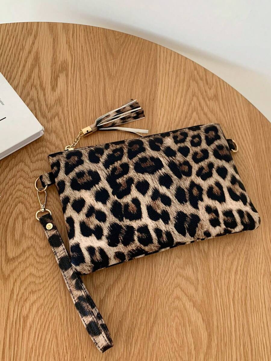 Vintage Jacquard Splicing Square Bag Women PU Leather Crossbody Purse Medium