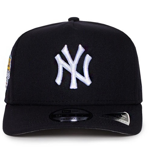 New Era New York Yankees 950 Snapback Hat MLB 99 W.S Patch Navy A-Frame Cap