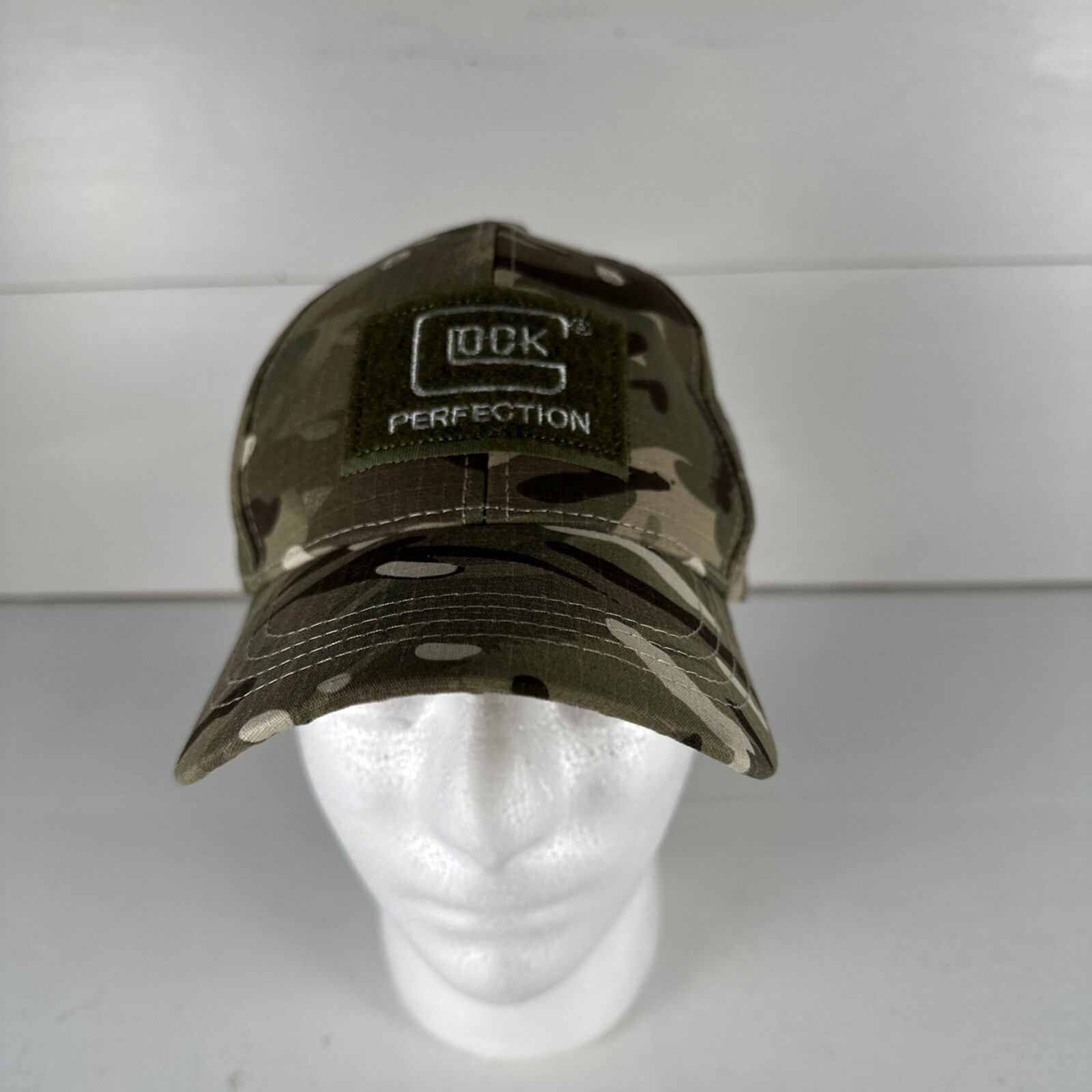 GLOCK PERFECTION HAT ONE SIZE FITS ALL TACTICAL HAT BASEBALL CAP CAMO STRAPBACK