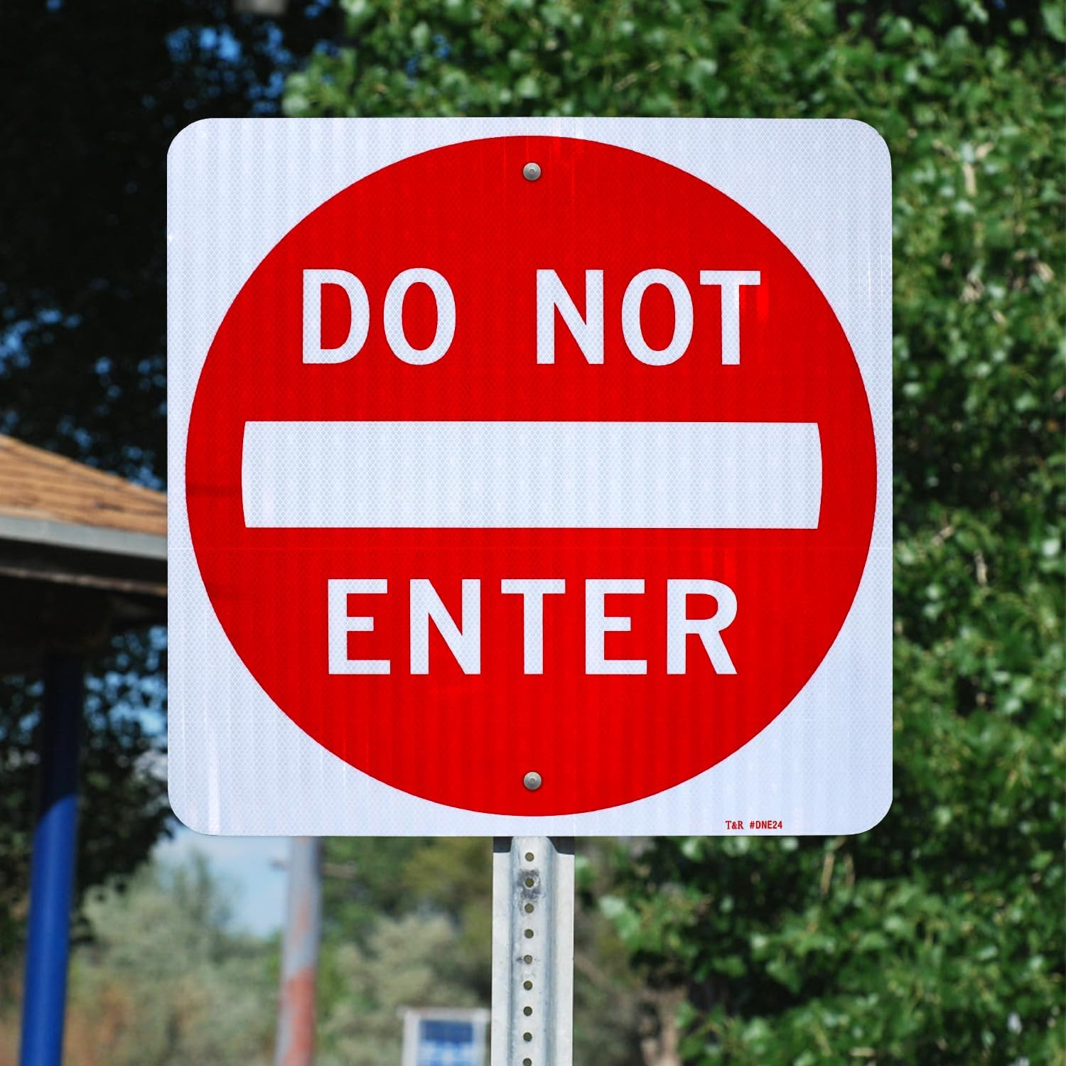 Large Do Not Enter Sign Street Road Sign 24 X 24 Inches. Engineer Grade Reflecti