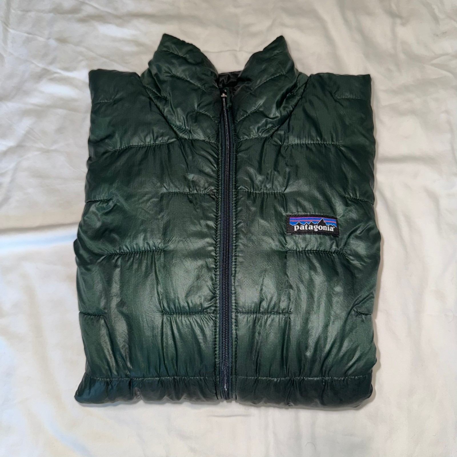 Patagonia Micro Puff Ultralight Quilted Puffer Jacket Mens Small Micro Green