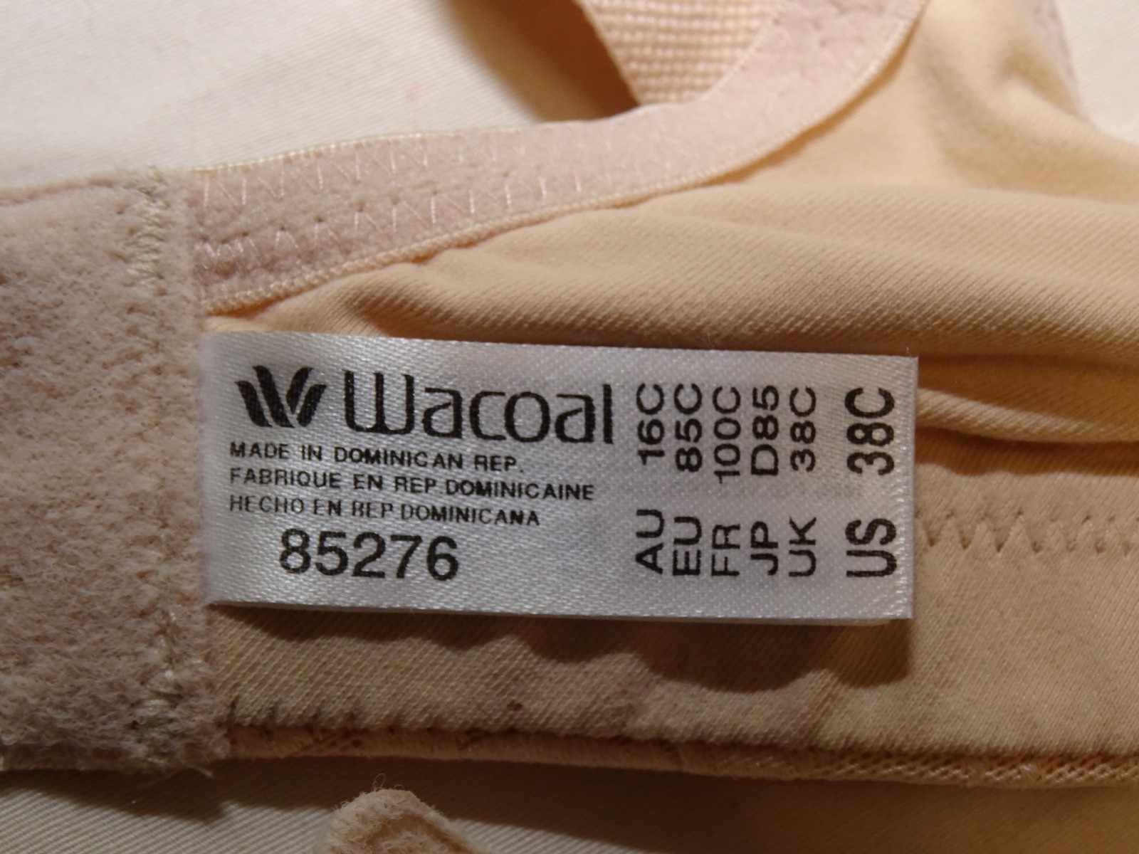 Wacoal 85276# Awareness Full Coverage Seamless Unlined Wire Free Bra US Size 38C