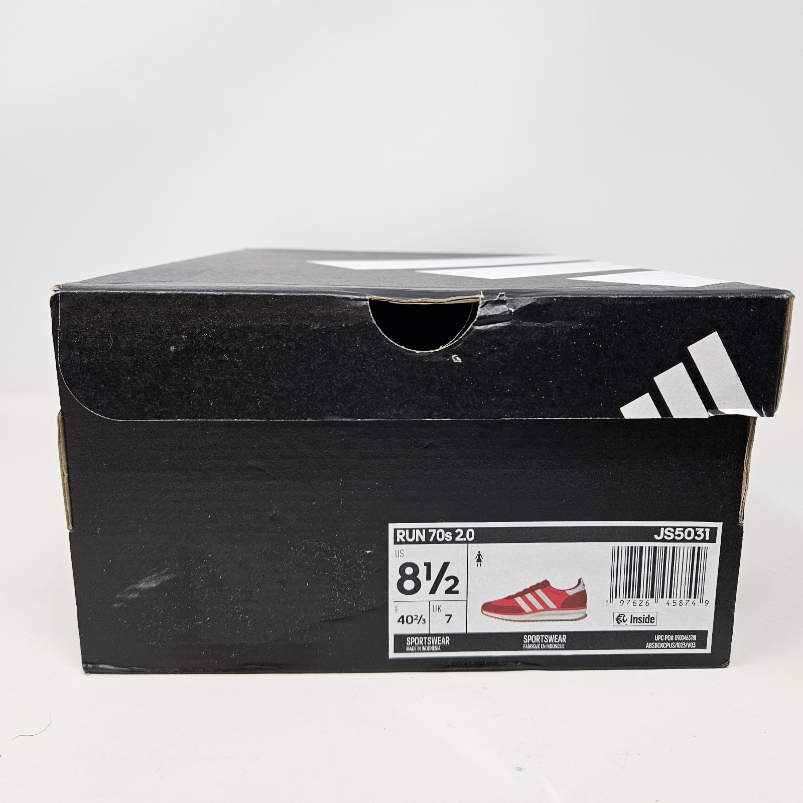 Adidas Women’s Run 70s 2.0 ‘Pure Ruby Off White’ Sneaker / JS5031 / Size 8.5