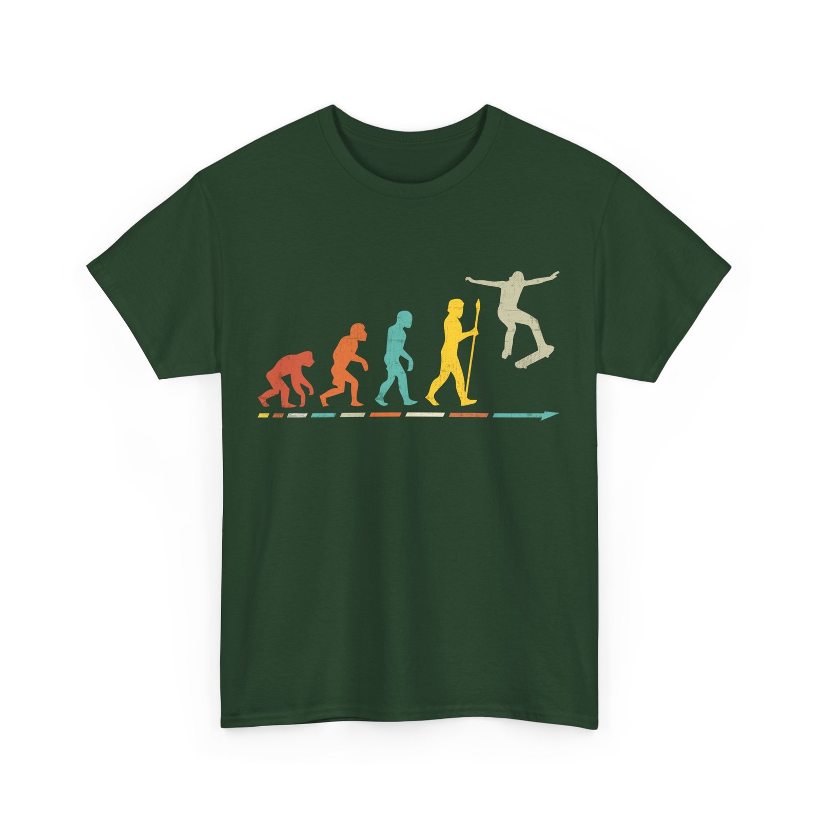 Skateboarder Evolution T-Shirt, Skateboarding Skating Lovers Women Men Shirt