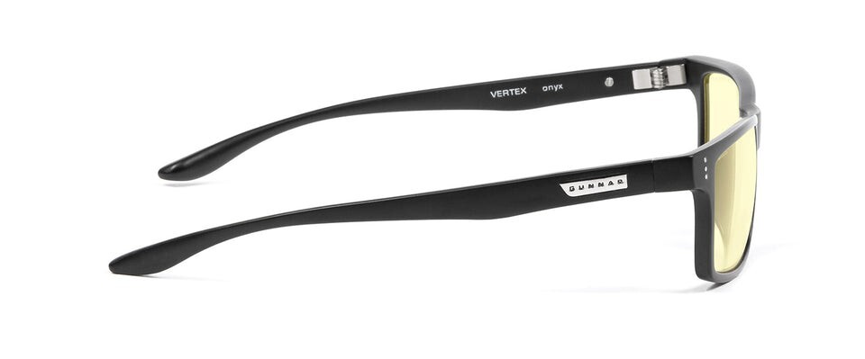New GUNNAR Computer Glasses VERTEX READER +2.5 54-16 Onyx Black w/ Amber Yellow