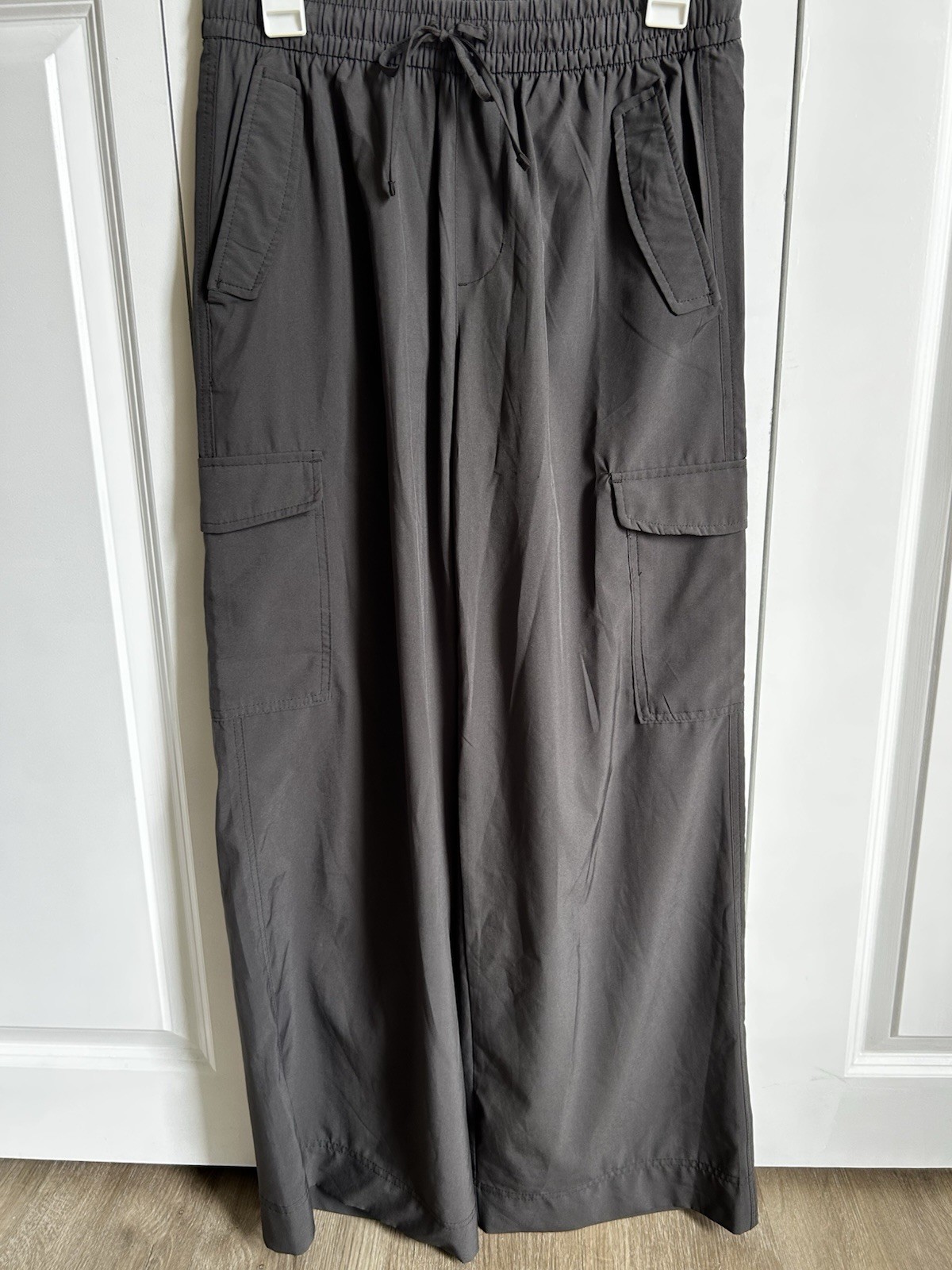 Outdoor Voices Men’s Gray Solid Cargo Pants S Drawstring Quick Dry Stretch