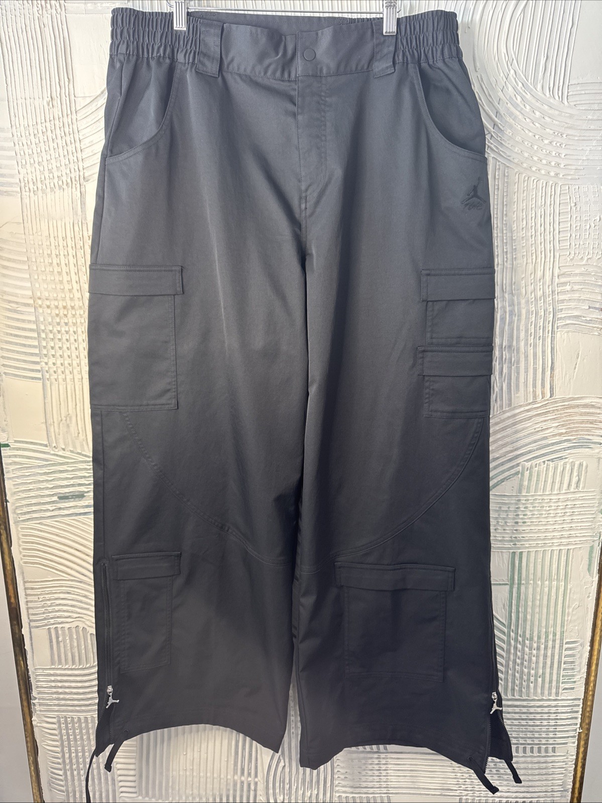 Nike Air Jordan Chicago Black Wide Leg Women’s Trousers Size XL Cargo Pants