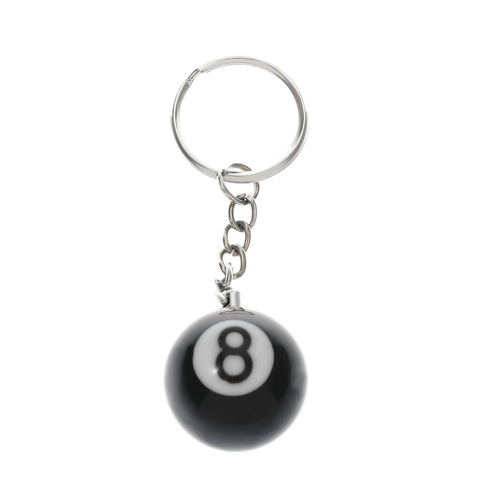 8 Ball Pool Keychain Billiards Charm Pendant Resin Key Ring Gift