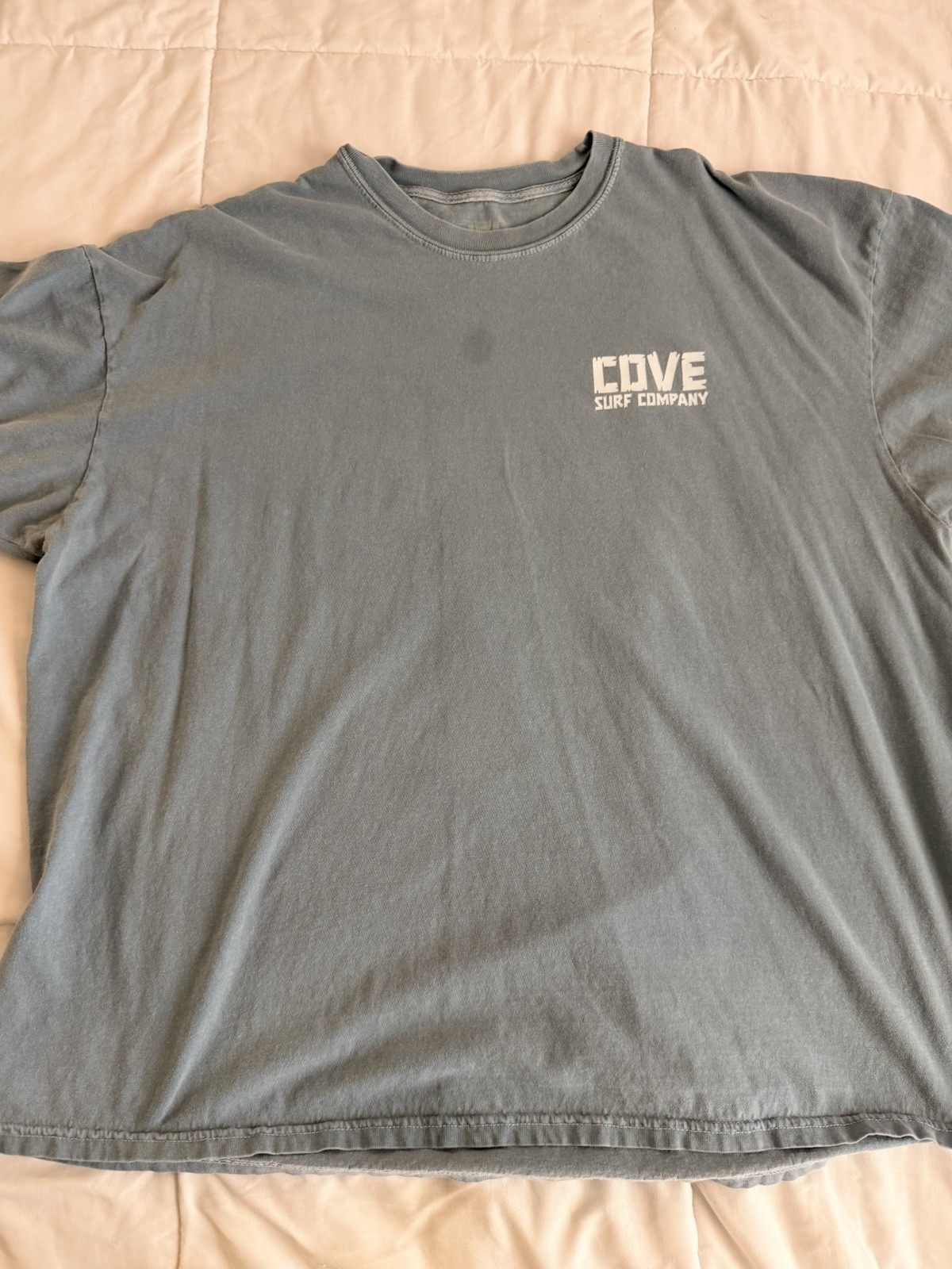 Cove Surf Company Men’s 3XL Big & Tall Cotton Gray Graphic Double-Sided Tee