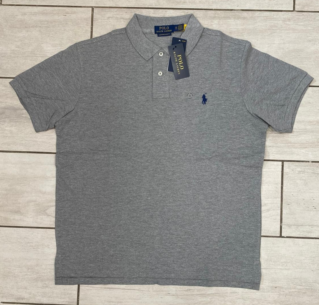 NWT Polo Ralph Lauren Men’s Custom Slim Fit Mesh Polo Shirt – Black ,Gray S-2XL