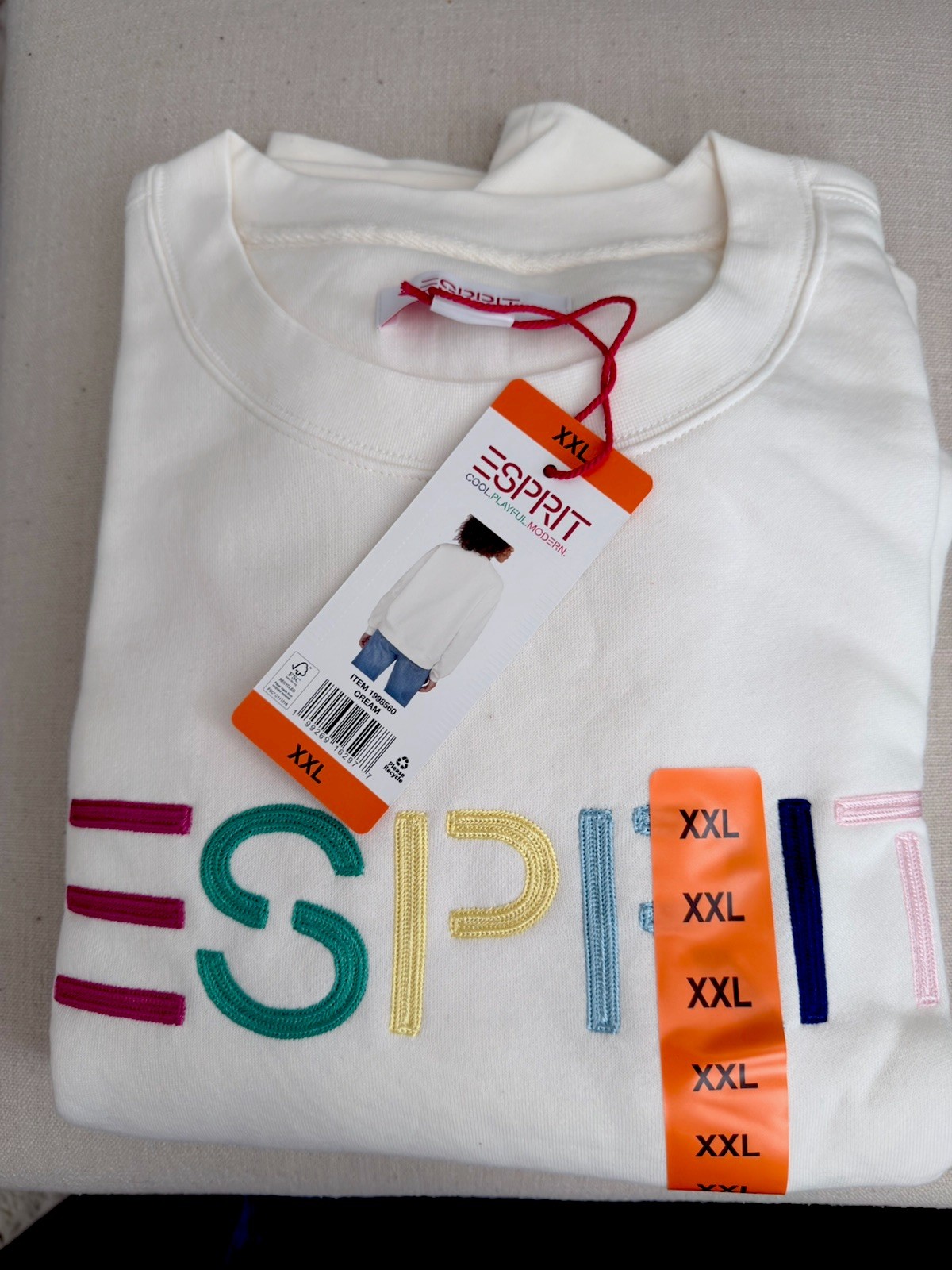 Esprit Sweatshirt 80s vibes NWT