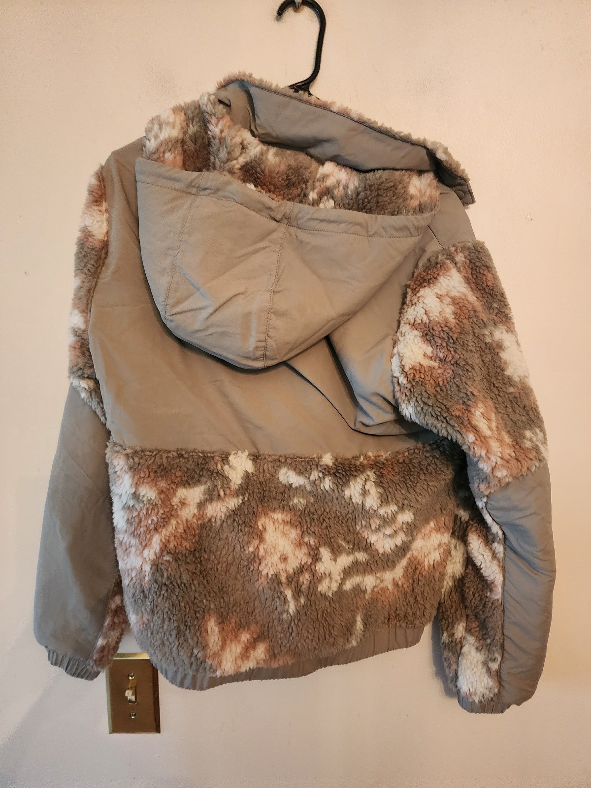 Patagonia Jacket small Green Shelled Retro X Pullover Fleece Hoodie Camo Outdoor