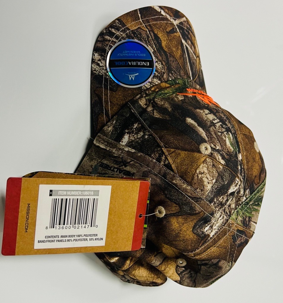 Mission EnduraCool Real Tree Adjustable Unisex Camouflage Baseball Hat 106016