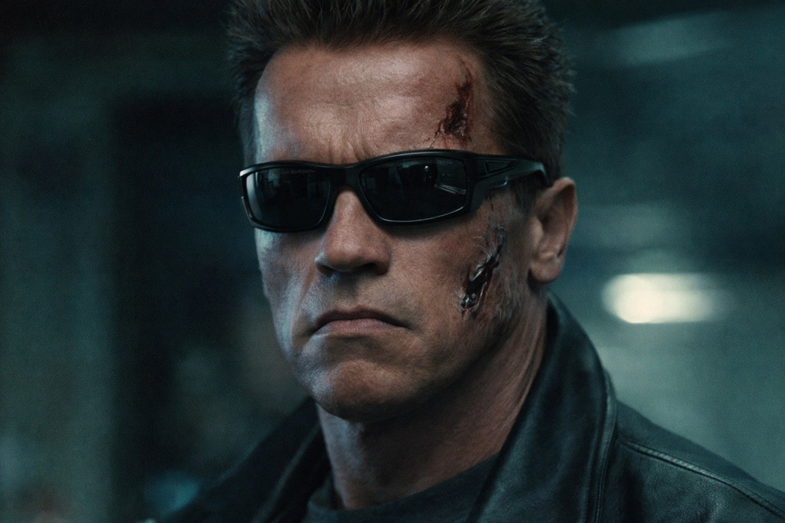 The Terminator Arnold Black Frame Celebrity Movie Sunglasses Super Dark Lenses