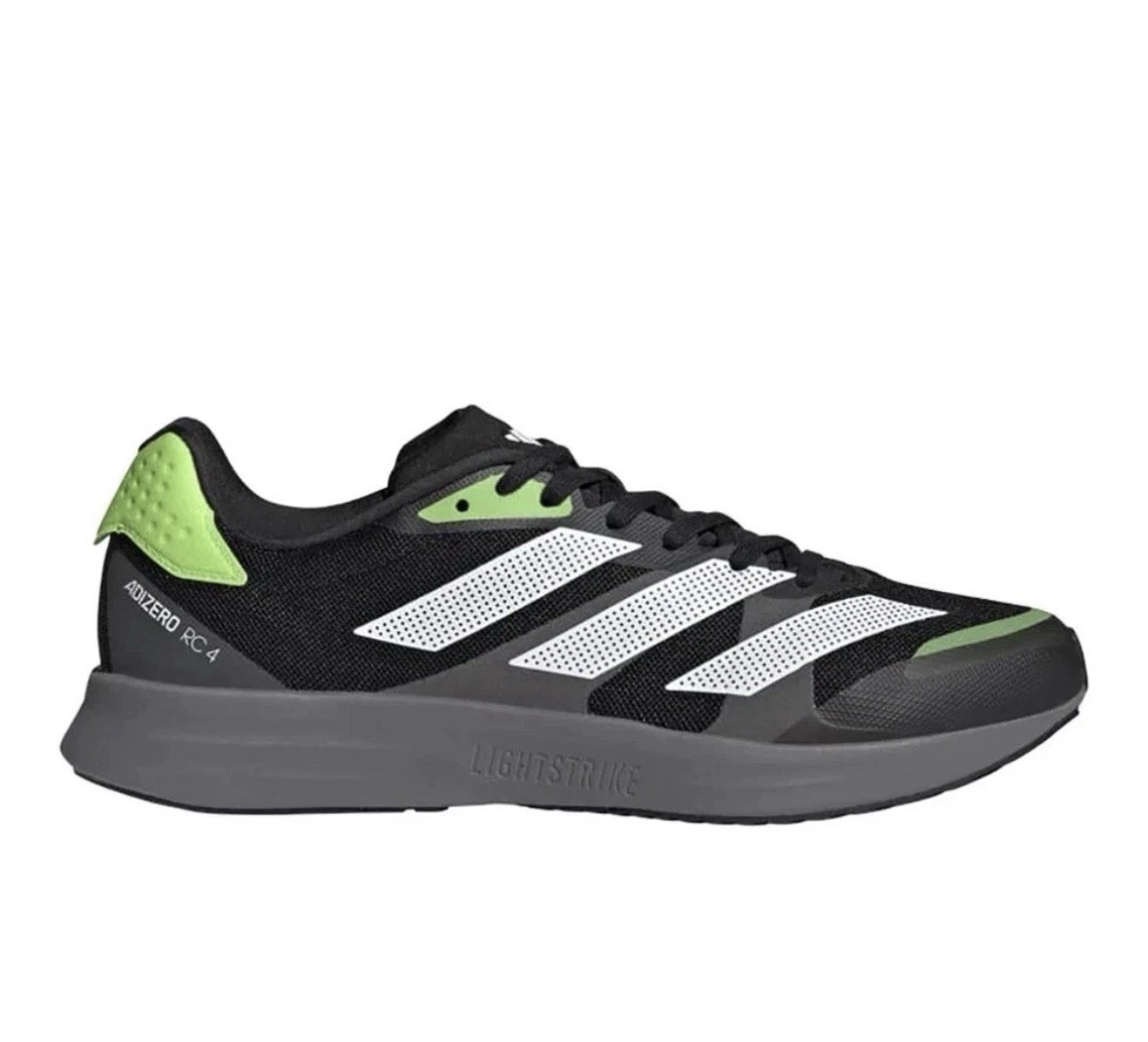 Adidas Adizero RC 4 Mens Running Shoes GX6660 Mens Size 8.5 NIB Black Green Gray