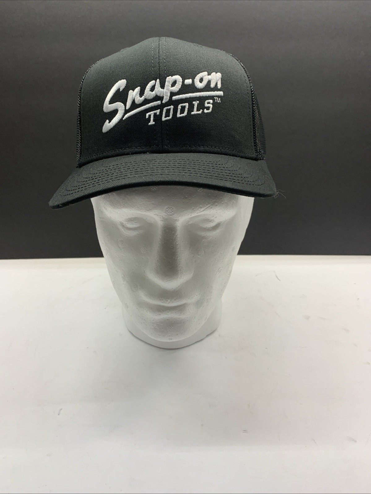 NEW Snap On Tools Hat Baseball Cap Black White Embroidered Vintage Style Logo