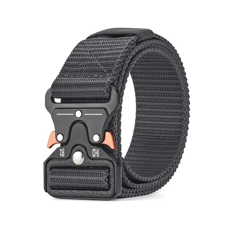 Genuine Tactical Belt Quick Release Nylon Military Outdoor Sports Black Unisex