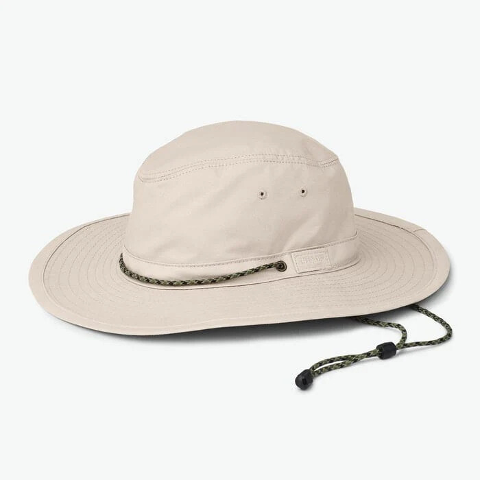 Filson Twin Falls Travel Hat 20077084 MADE IN USA Tan Light Beige Khaki Sun Cord