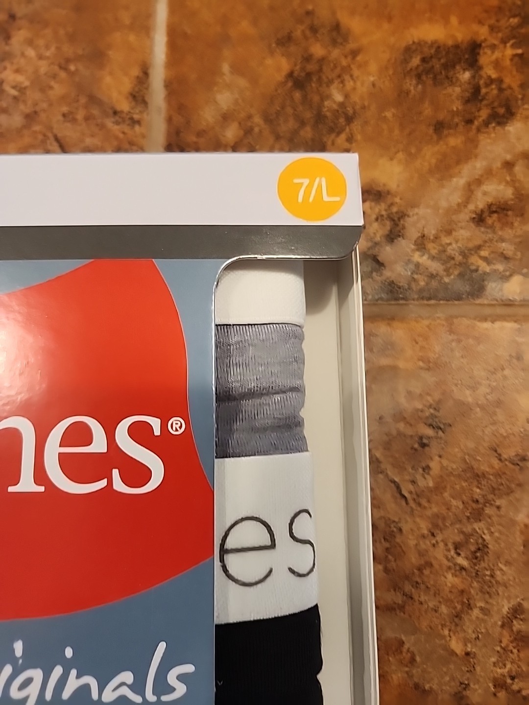Hanes Ultimates Women’s Cotton Stretch Thong Panties New 7/L Blue white 2 3packs