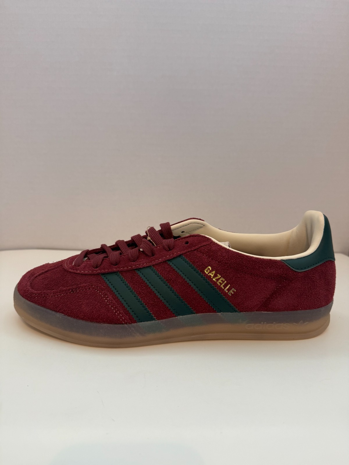 Size 10 M – adidas Gazelle Indoor Shadow Red Green