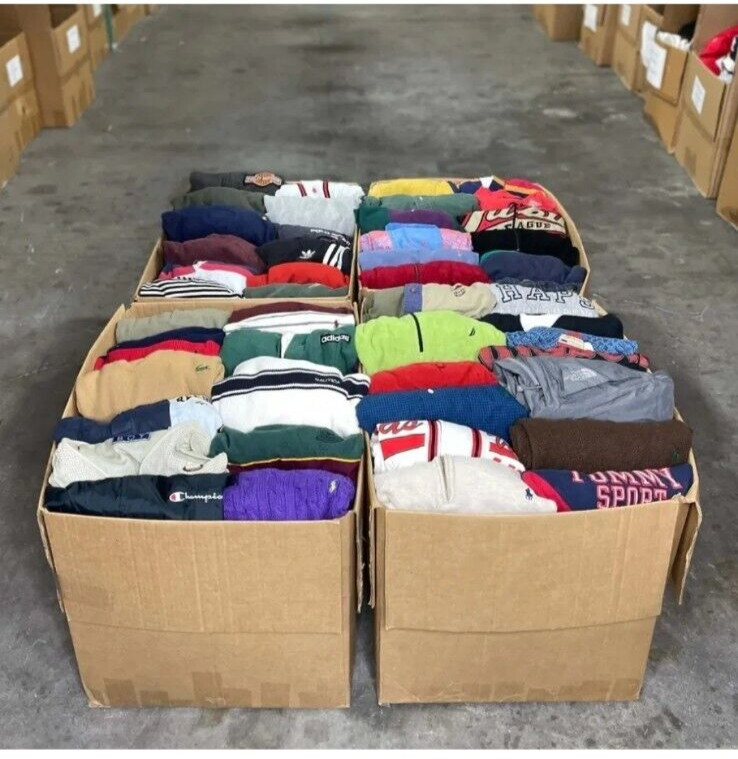 Lot of 100pcs Mix Men Clothes Bulk Wholesale Resale Consignment S,M,L,XL, 2X