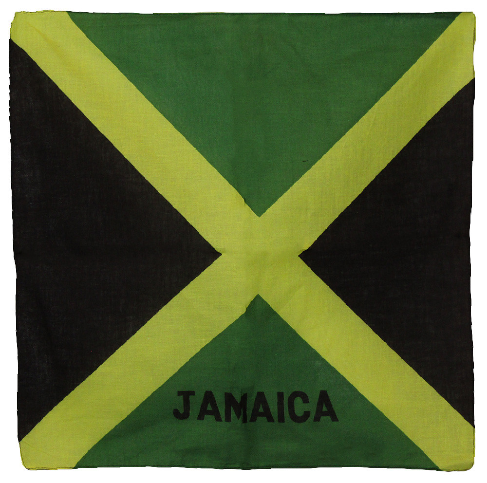 22″x22″ Jamaica 100% Cotton Bandana