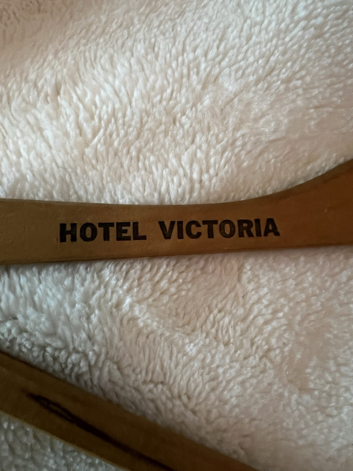 Vintage Hotel Victoria 7th Ave New York NYC Hollywood Regency MCM Coat Hanger