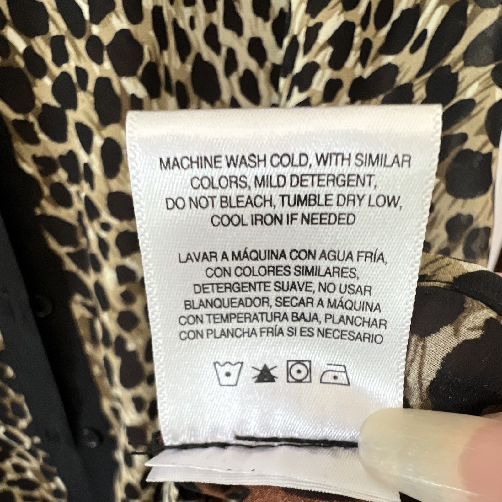 Bongo Plus Women Plus 3X Multicolor Animal Print Sheer Chiffon Button-Up
