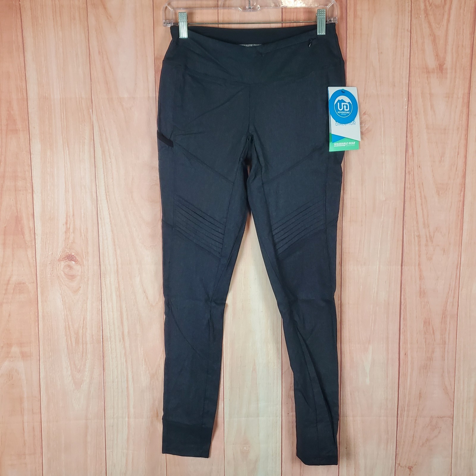 Ultimate Direction Duro Leggings Womens Small Black Logo Stretch Athletic Hiking