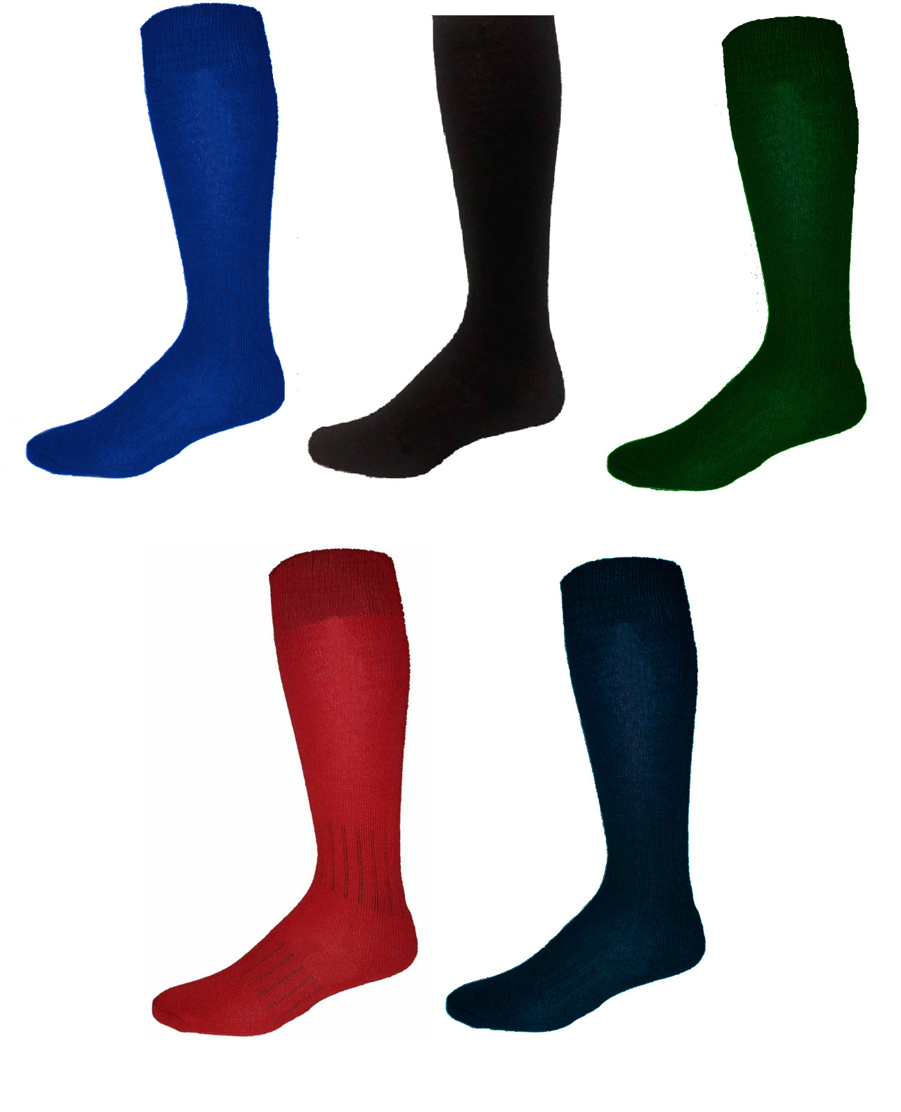 Knee High Long Athletic Sports Socks – Football, Soccer, Baseball