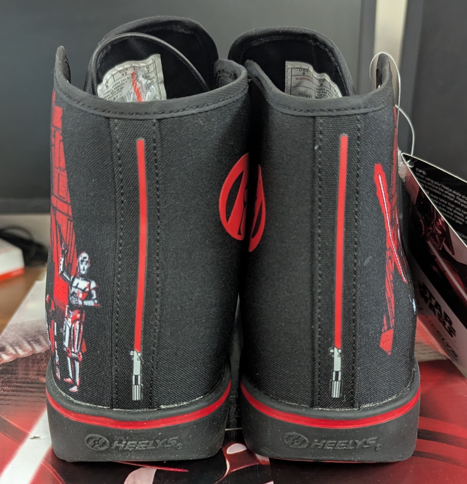 HEELYS HUSTLE STARWARS DARTH VADER MENS SNEAKERS *SEE VARIATION FOR SIZES* NIB