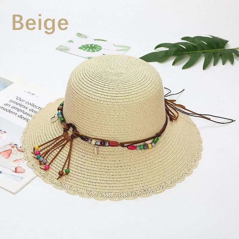 Fashionable Korean Multiple Styles Version Little Daisy Embroidered Straw Hat Wo