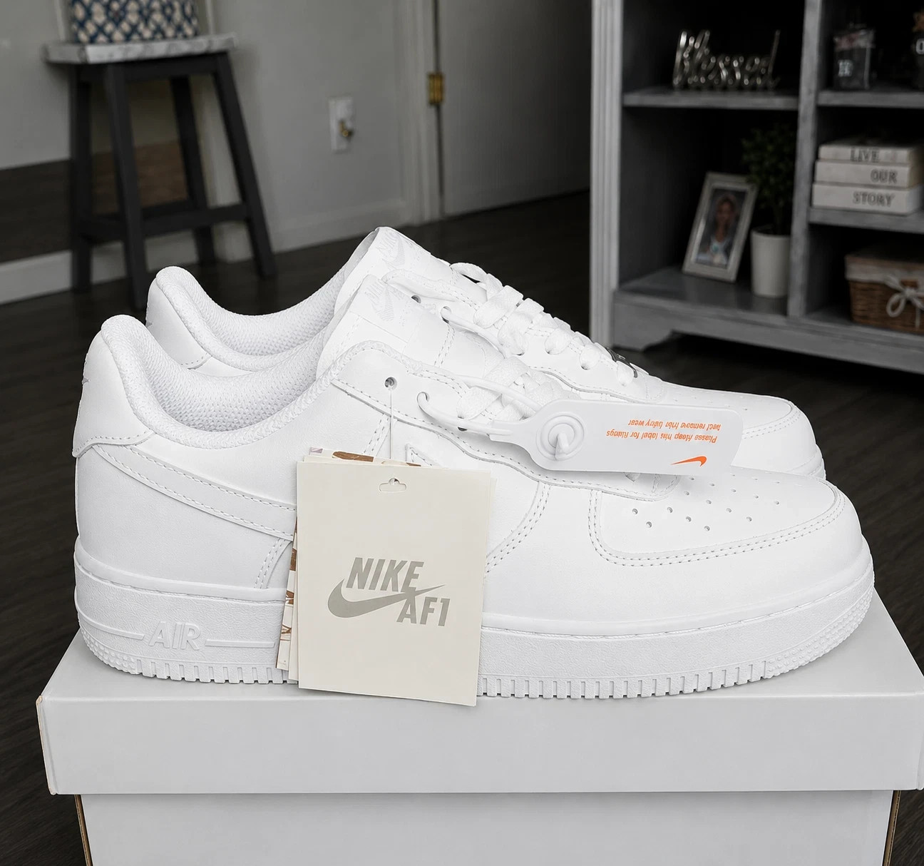 Men’s Air Force 1 “Triple White” Low Top Classic Sneakers US Size 7-13