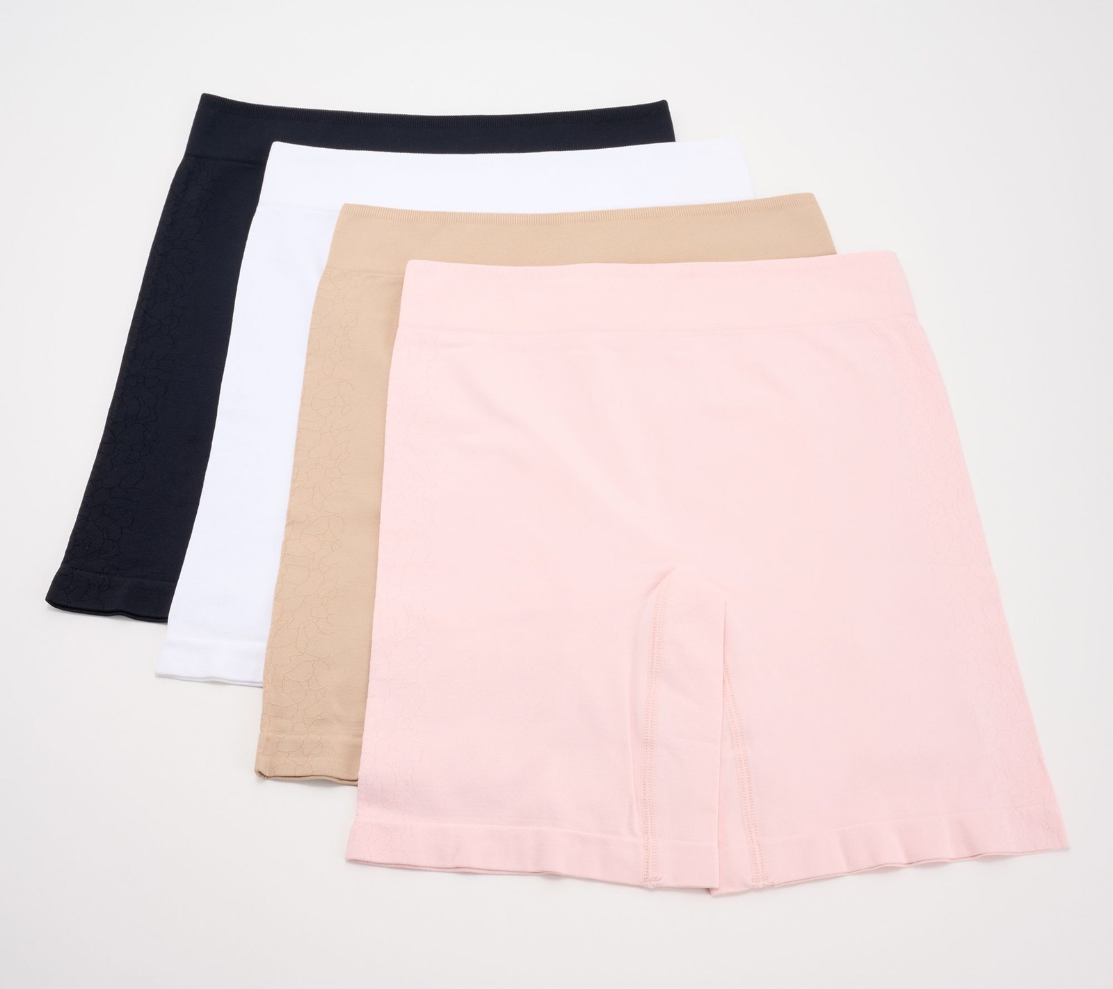 Breezies Cooling Comfort Seamless Long Leg Panty of 4 Basic L New